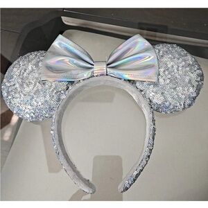 Silver Magic Mirror Sequin Mouse Ears Headband 2020